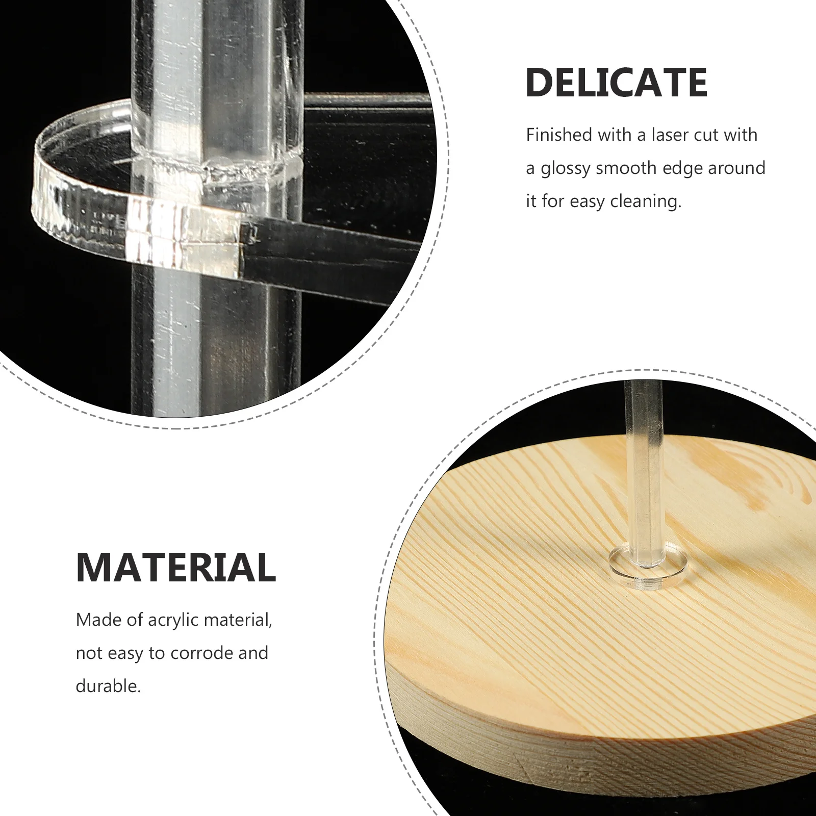 

Clear Acrylic 8 Holes Ice Cream Cone Sushi Roll Display Holder Stand for Parties Markets Picnics Ice Cream Holders