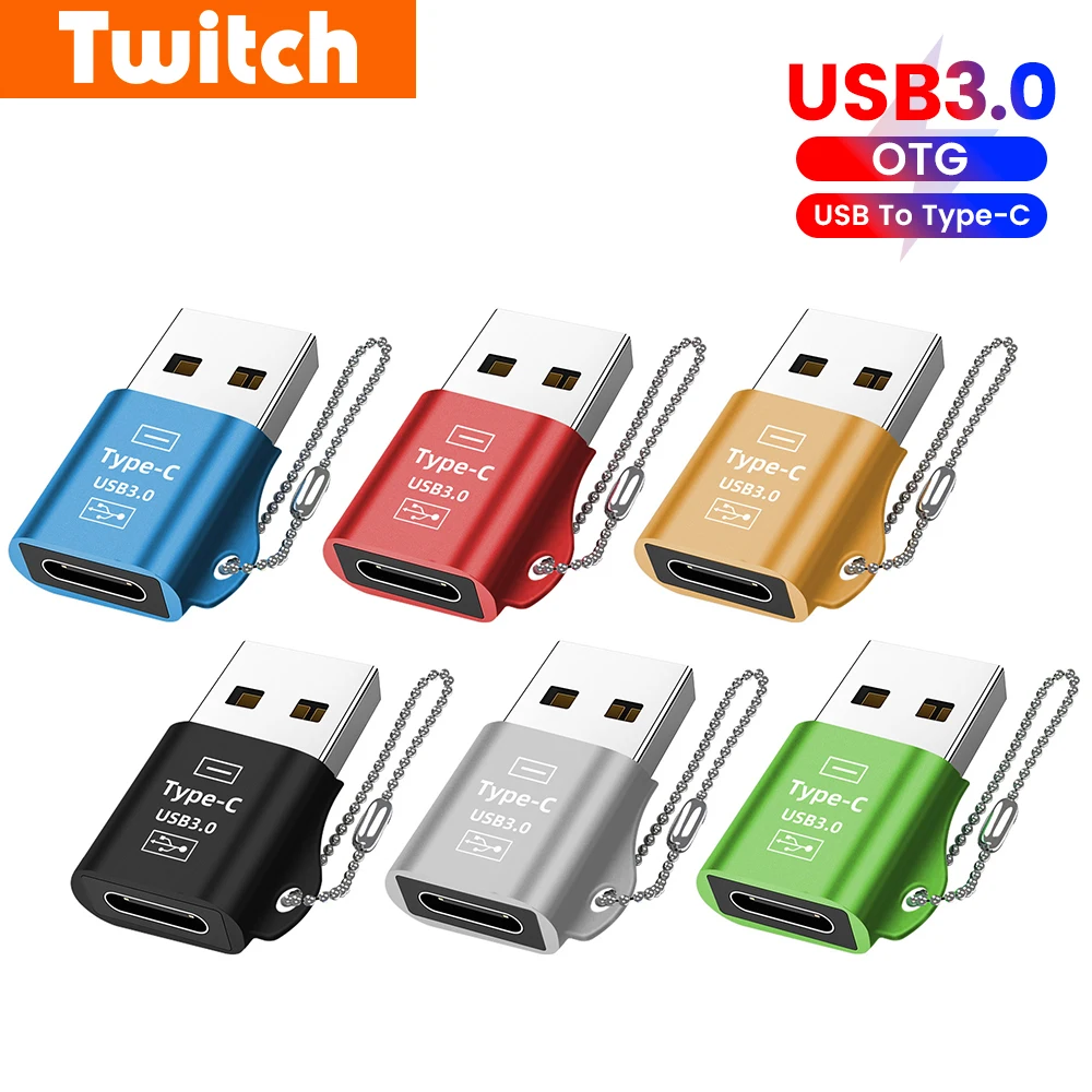 USB 3.0 OTG Adapter USB To Type C Adapter Fast Charging High Speed Data Transfer USB Female To Type c Male Converter For Laptop