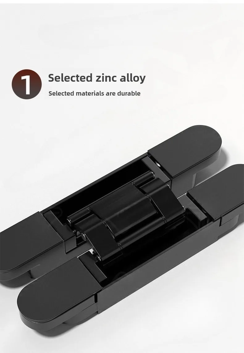 40/80 kg 2 Stück/Set Scharniertürbeschläge für Möbel, verdeckte Holztür, Falttür, verstellbare verdeckte Form, Tragfähigkeit – Detail 9
