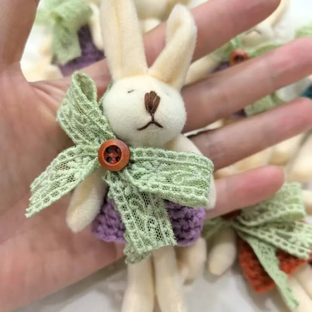 Stuffed Fabric Bunny Brooch Pendant Cute Forest Style Versatile Bag Clothing Sewing Accessory for Women