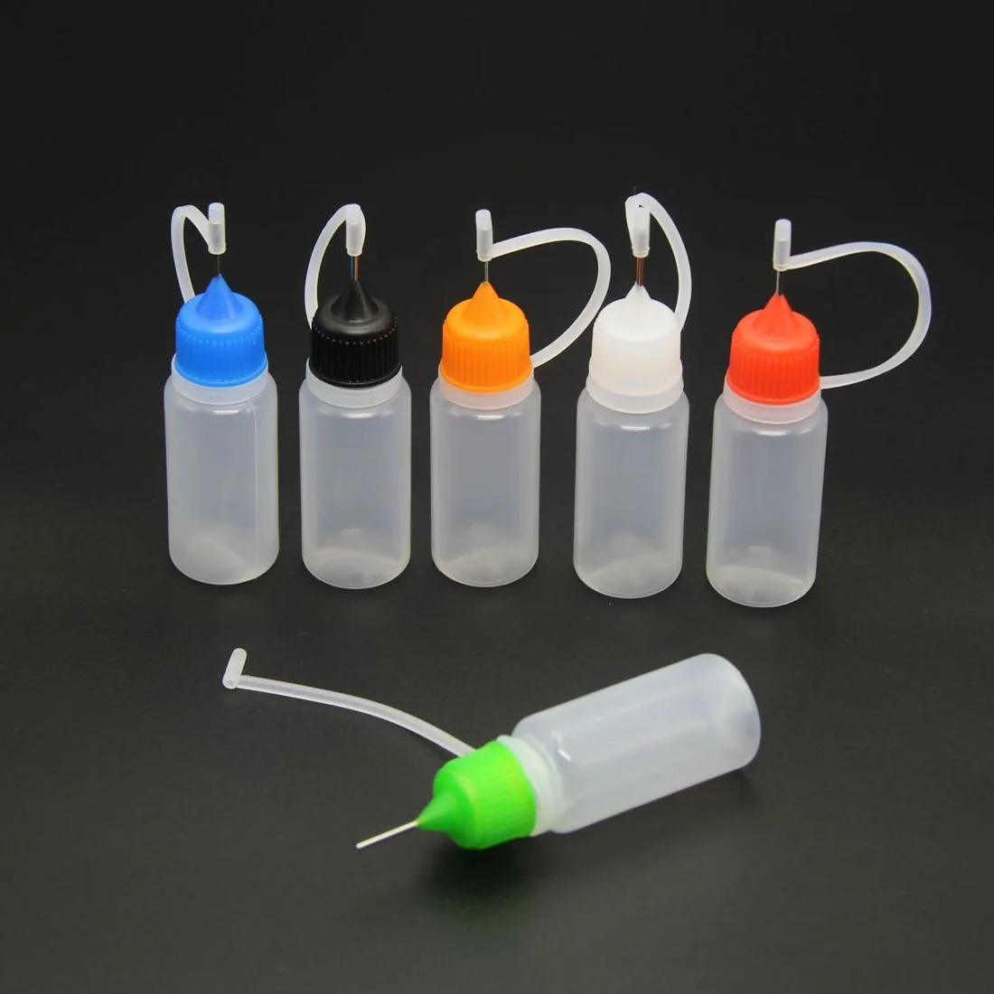 10ml Epoxy Resin Mold Small Gaps Coloring Bottles With Syringe Needle Handling Resin Colorant Details Craft Tools Needle Tip Cap