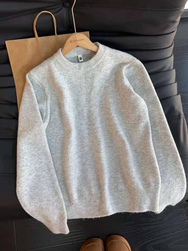 

Мужской зимний свитер Cleanfit American Style с круглым вырезом, свободный, вязаный, для ношения под одеждой, базовый слой