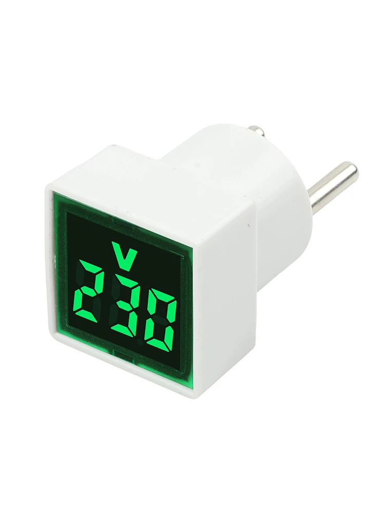 Plug-and-Play Meter Digital AC Voltmeter Home Use 30.4*30.4*51.2mm Rugged Voltmeter For RVs Smart Chip Technology