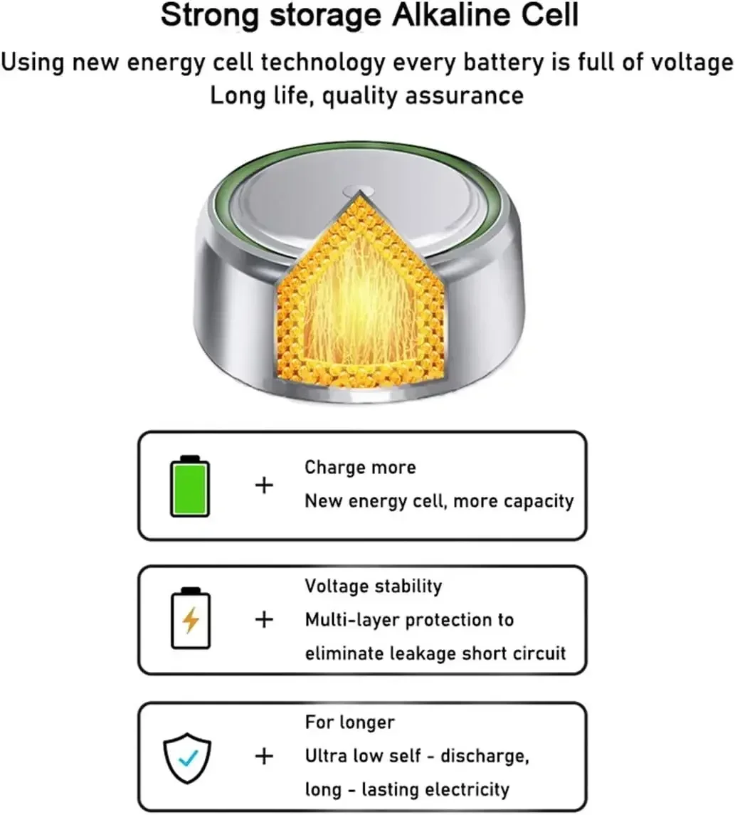 Pilas de botón AG10 de alta capacidad, 6-100 piezas, LR1130, 1,5 V, 1130, SR54, 389, SR1130