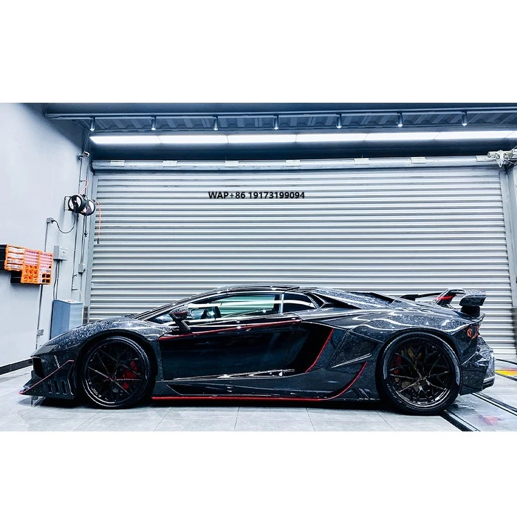 DarwinPRO SVJ-Extra STYLE Partial Carbon Fiber Quarter Panel Rear Fender for Aventador LP700 Coupe Roadster