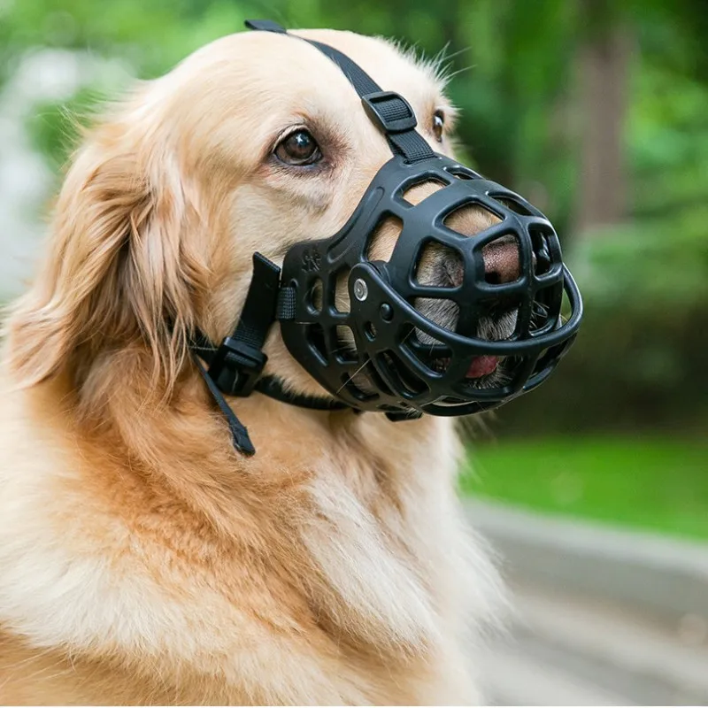 Siliconen Hond Muilkorf Anti-Bijten Ademend Mondmasker Voor Middelgrote Grote Hondenaccessoires Veilige Comfortabele Buitenbenodigdheden