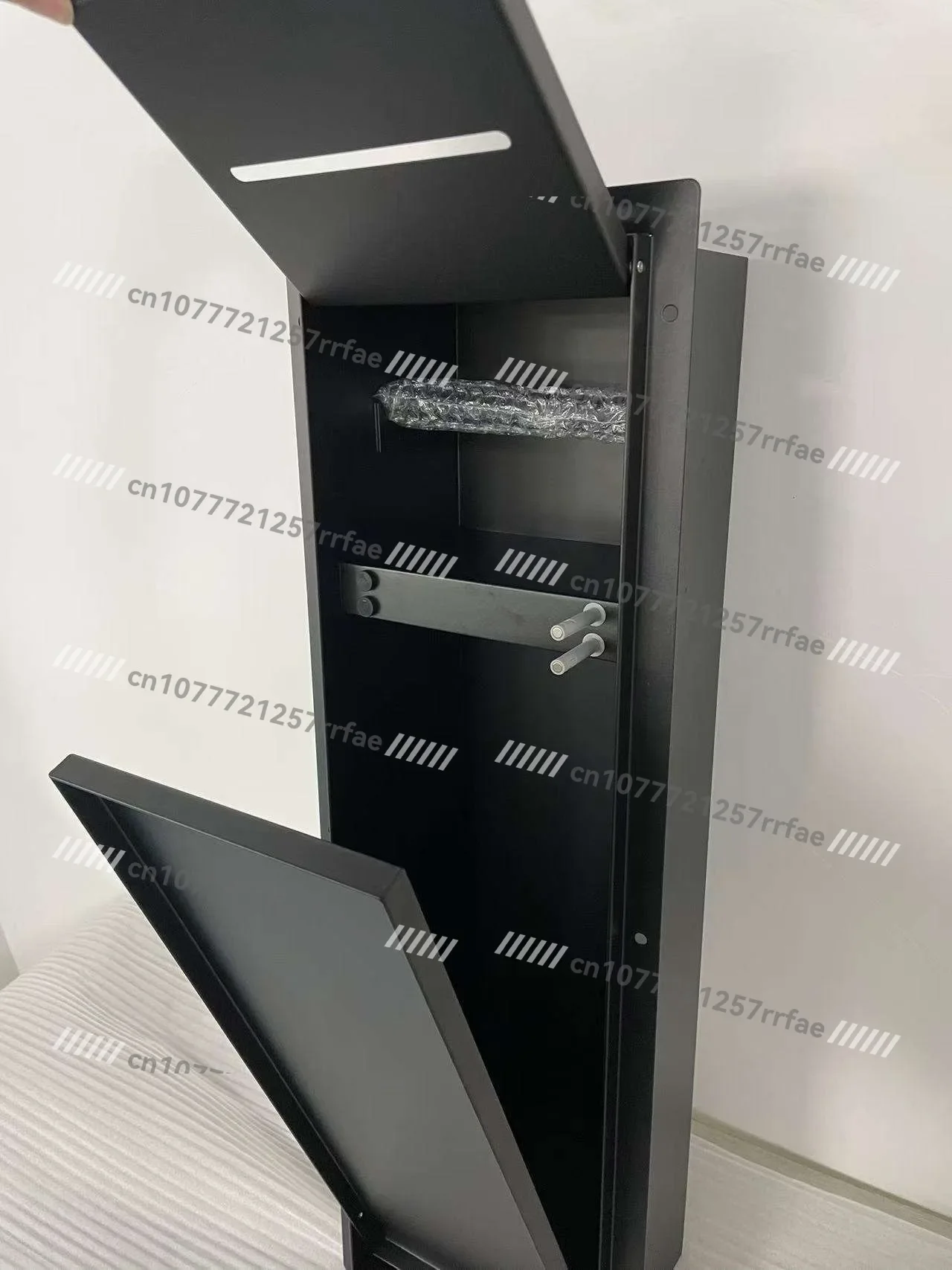 Concealed Toilet Accessories Set for Hotel Apartment up down Open Design Concealed Tissue Box And Toilet Brush Niche