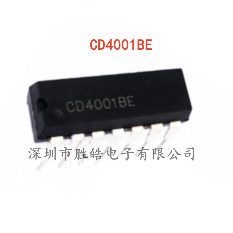 

(10PCS) NEW CD4001BE CD4001 Quad 2 Input or Non-Gate Logic Chip Straight In DIP-14 CD4001BE Integrated Circuit