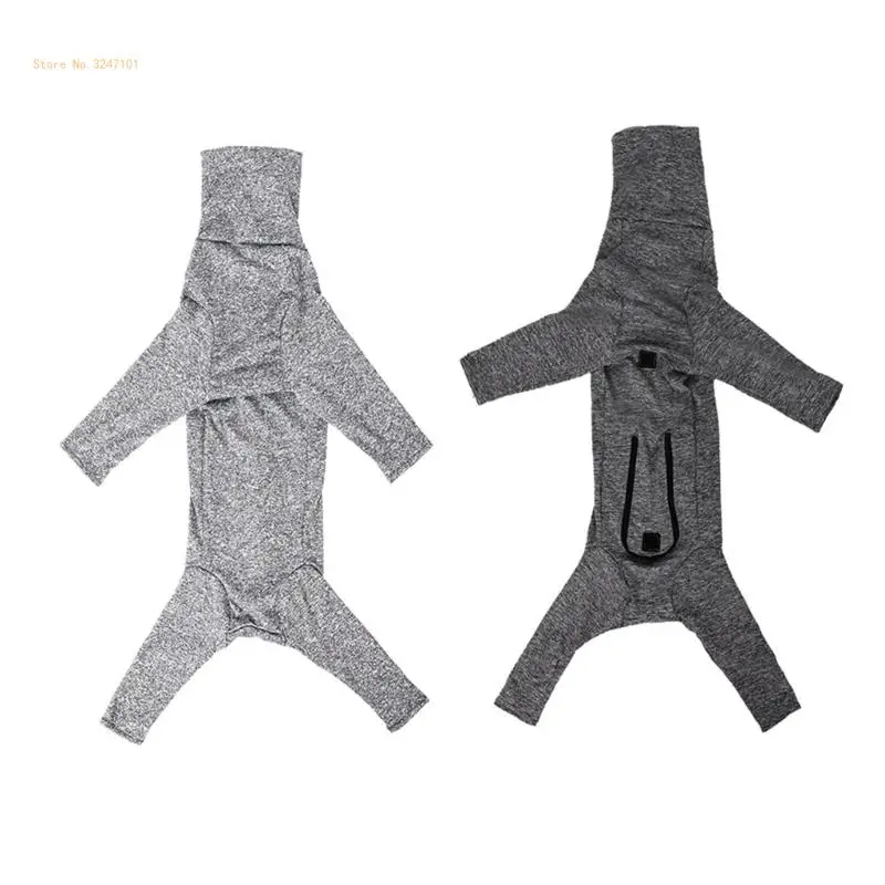 4Leg Puppy Jumpsuits Breathable Dog Clothes Anxiety Reduce Dog Stretchy Shirts Dropship