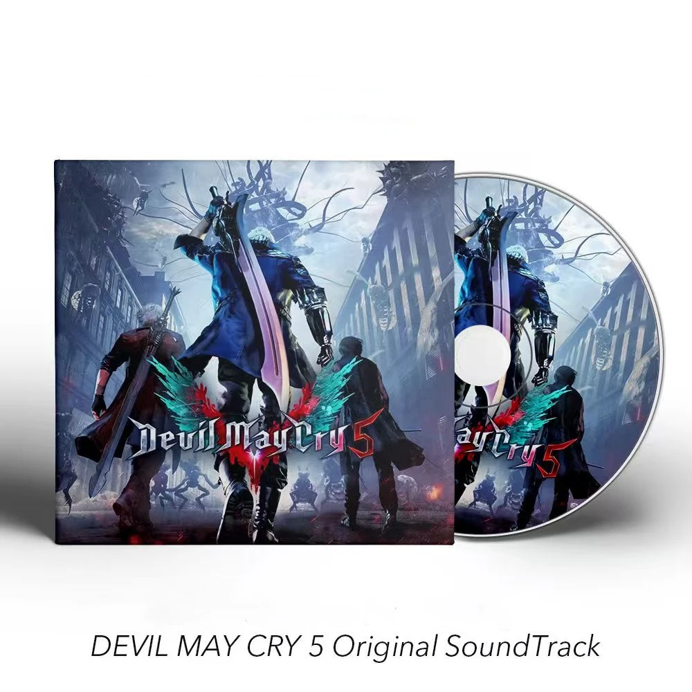 New Game Devil May Cry 5 Casey Edwards Music CD Greatest Hits OST Album 5pcs Music Record Cosplay Walkman Car Soundtracks Box