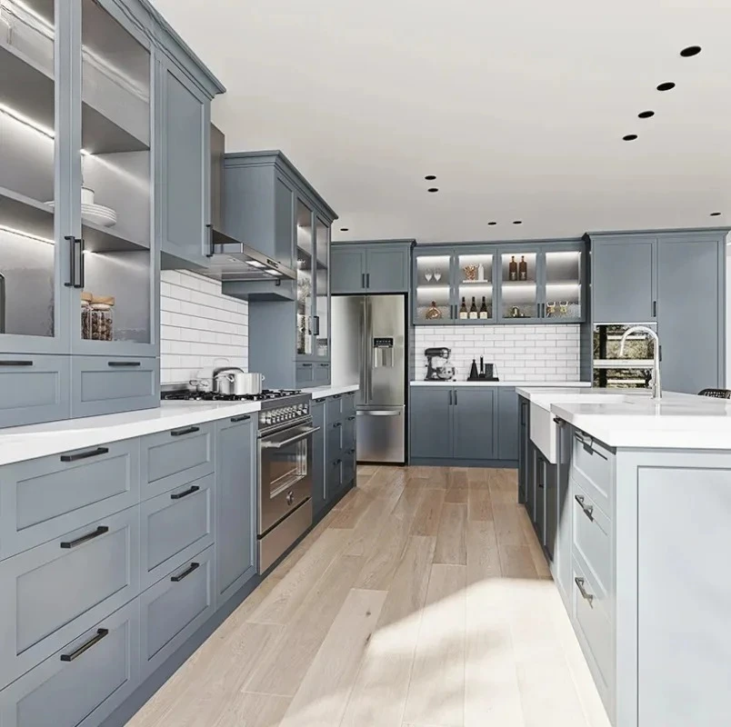 Desain Lemari Dapur Shaker Kustom, Furnitur Dapur Hitam, Lemari Dapur Rumah, Lemari Modern