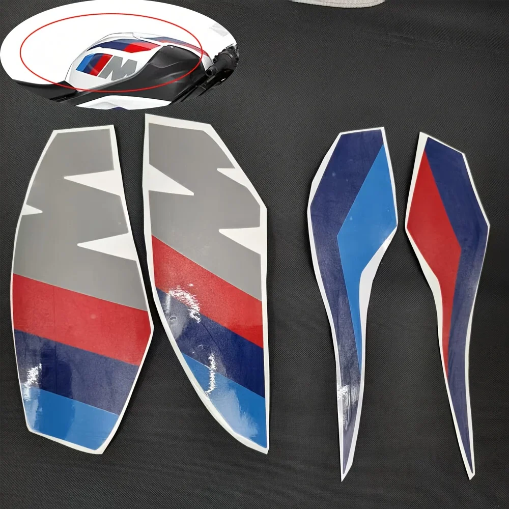 Наклейка на топливный бак из 4 предметов — для B & M & W S1000R, S1000RR, M1000RR (2019-2024), защитная декоративная наклейка