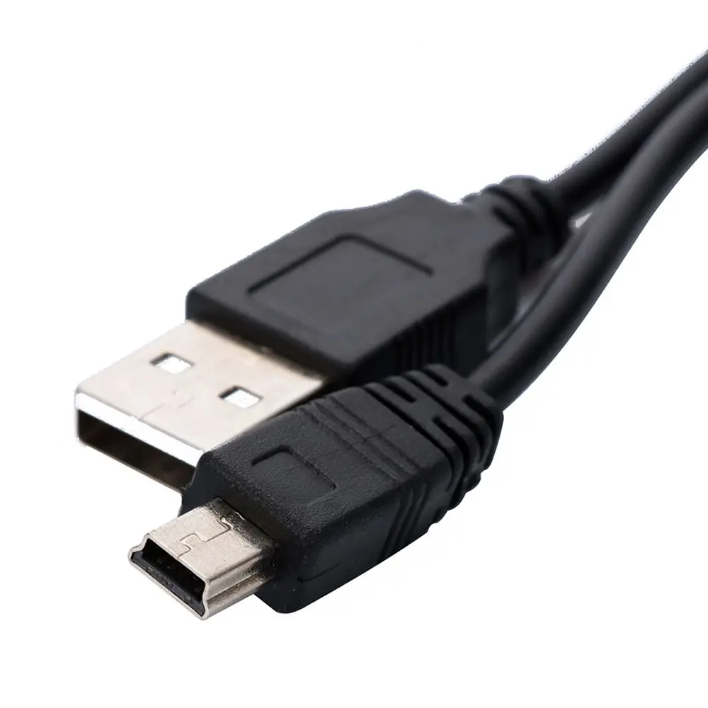 1m Camera for MP3 GPS for Speakers PSP USB 2.0 USB To MINI 5Pin Charging Cord Data Cables Male Jack