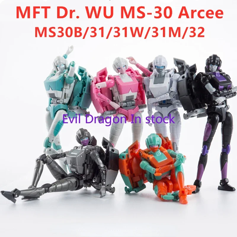 In Stock MFT Dr. WU MechanicToy-figura Transformable MFT, MS-30 MS30, MS-30B, MS-31, MS-31W, Ninja, AMIE, Arcee, Mini Acton