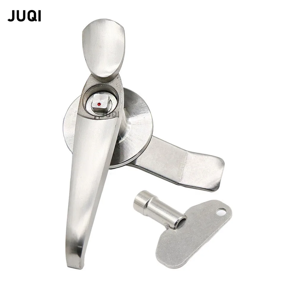 High-quality New 1set MS308-3 distribution cabinet lock 304 stainless steel 4 angle lock core 22mm handle lock