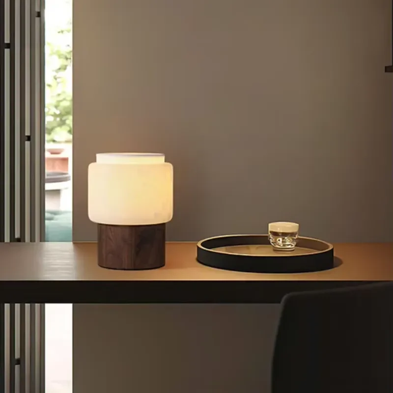 Eco-Friendly LED Reading Table Lamp with Battery-Powered Supply Modern Marble Design 3-Year Warranty for Reading Room Use