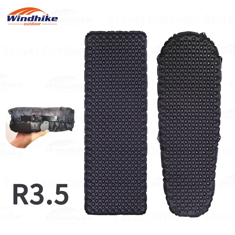 

Windhike R3.5 Inflatable Mattress Inflating Sleeping Mat Camping Air Pad Outdoor Travel Hiking Trekking Ultralight Waterproof