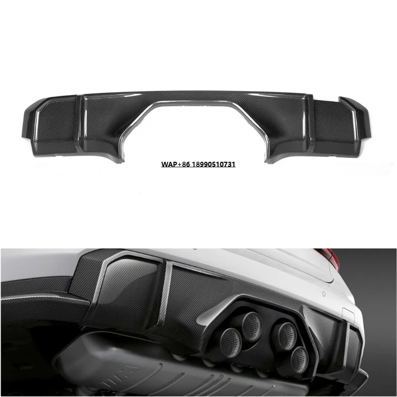 

Dry Carbon Rear Bumper Lip Sword Fins Spoiler Splitter Diffuser for M3 M4 G80 G82 G83 2021+