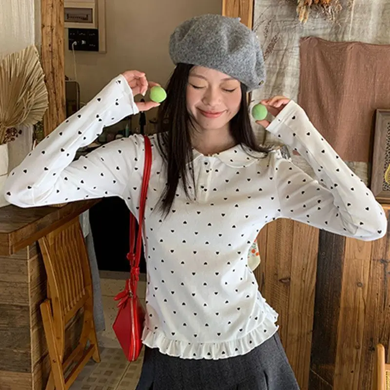 Kimotimo 2026 Women Spring Autumn Hot Girl Long Sleeve Crop Top Slim Fit Versatile Unique Design Undershirt T-shirt Clothing - view 6