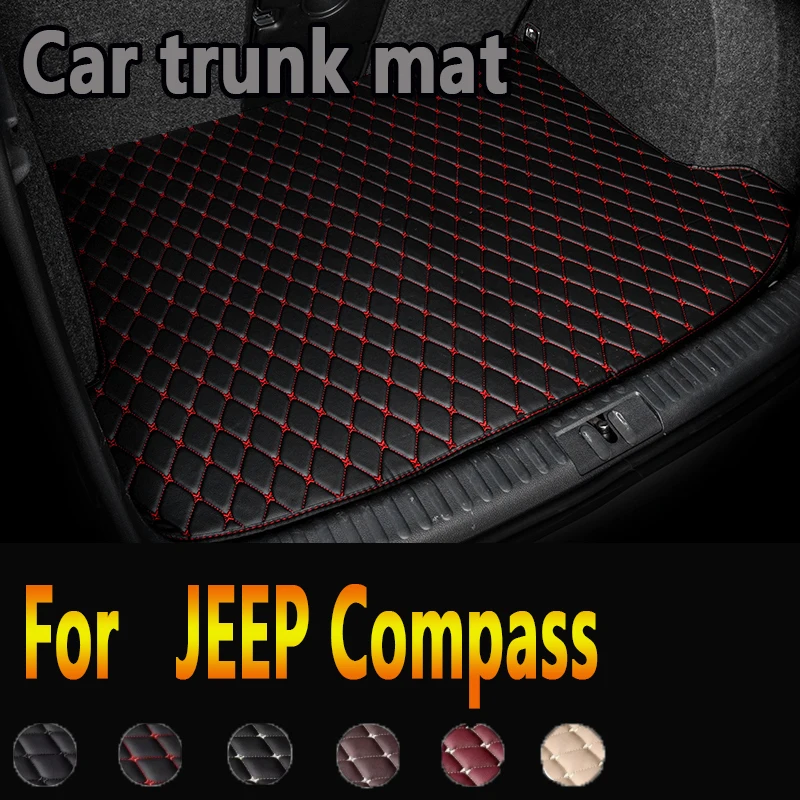 Car Trunk Mat For JEEP Compass 2007-2017 08 09 10 11 12 13 14 15 16 Custom Car Accessories Auto Interior Decoration