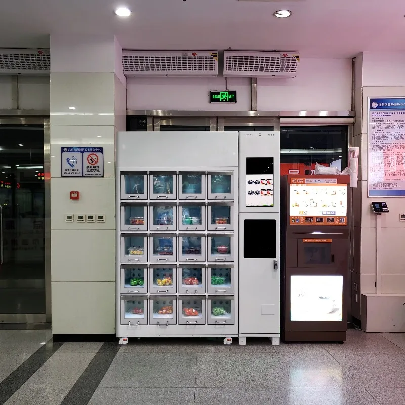 China Flower Vending Machine Shopping Mall Widely Application Fruit and Fresh Flower Vending Machine Retail Items Manufacturer