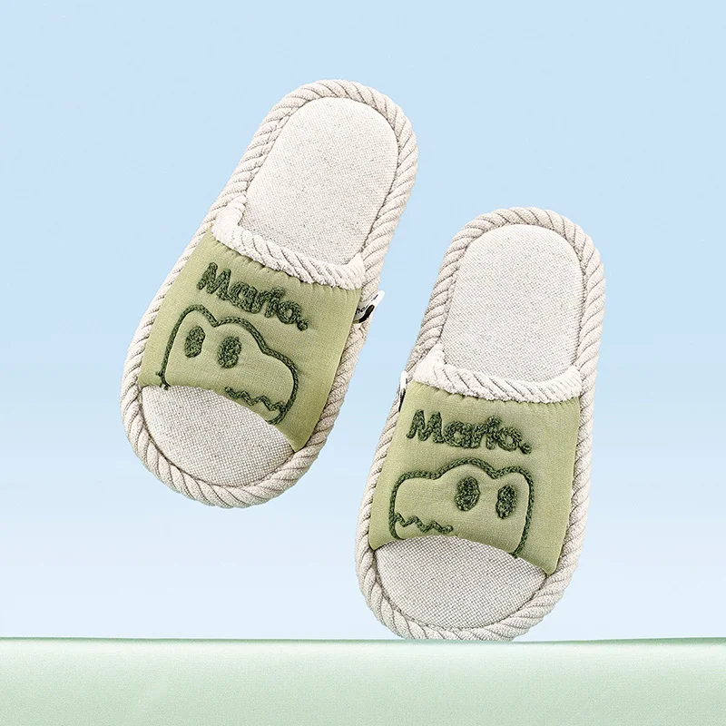 Cheerful Mario Summer children's indoor flip-flops with cute cartoon designs for home use