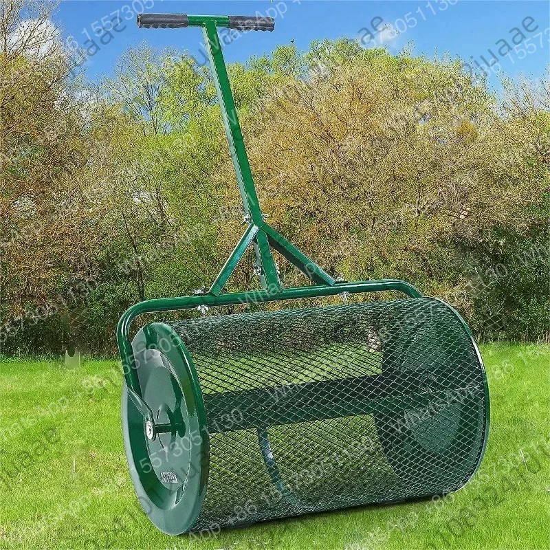 Spreader Roller Peat Moss Spreader For Planting, Seeding, Durable Lightweight Metal Mesh Spreader For Lawn - view 3