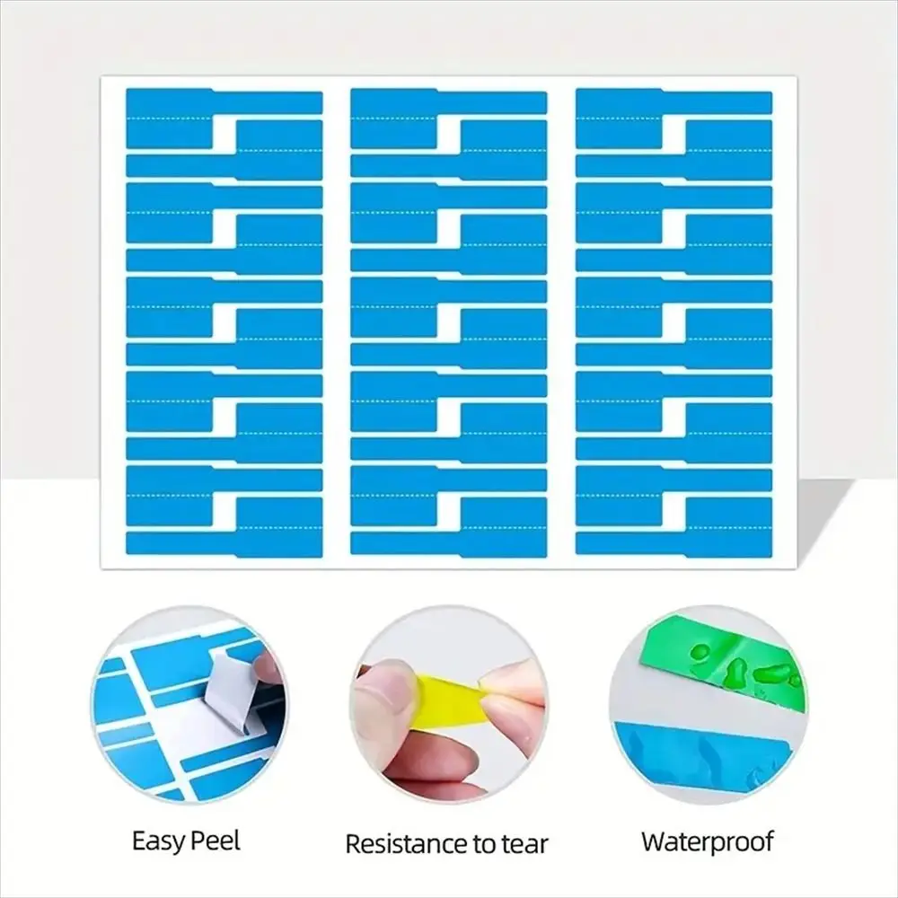 Waterproof Cable Labels Tags Can Write On Handwriting Cord Labels Makers P-shaped Printable Label Stickers Electronics