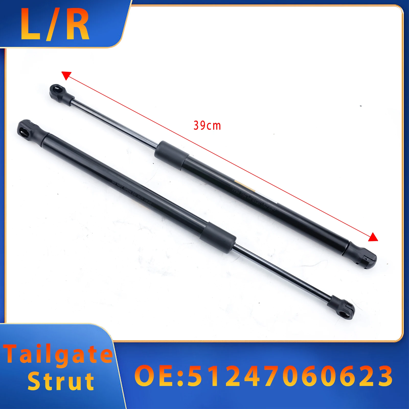 

2PC Tailgate Gas Spring Strut For BMW 316d 318d/i 320d/i /si 323i 325d/i 328i 330d/i 335d/i M3 2004-2013 51247060623 51247250308