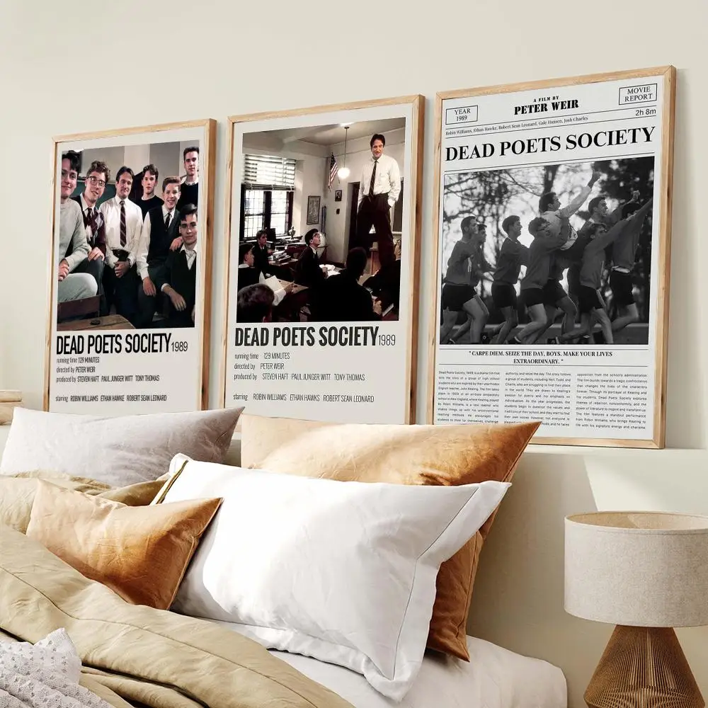 Movie D-Dead Poets Society Poster PP Wall Decor Posters Celebrity Art Prints Aesthetic Wall Art Bedroom Office Home Gift