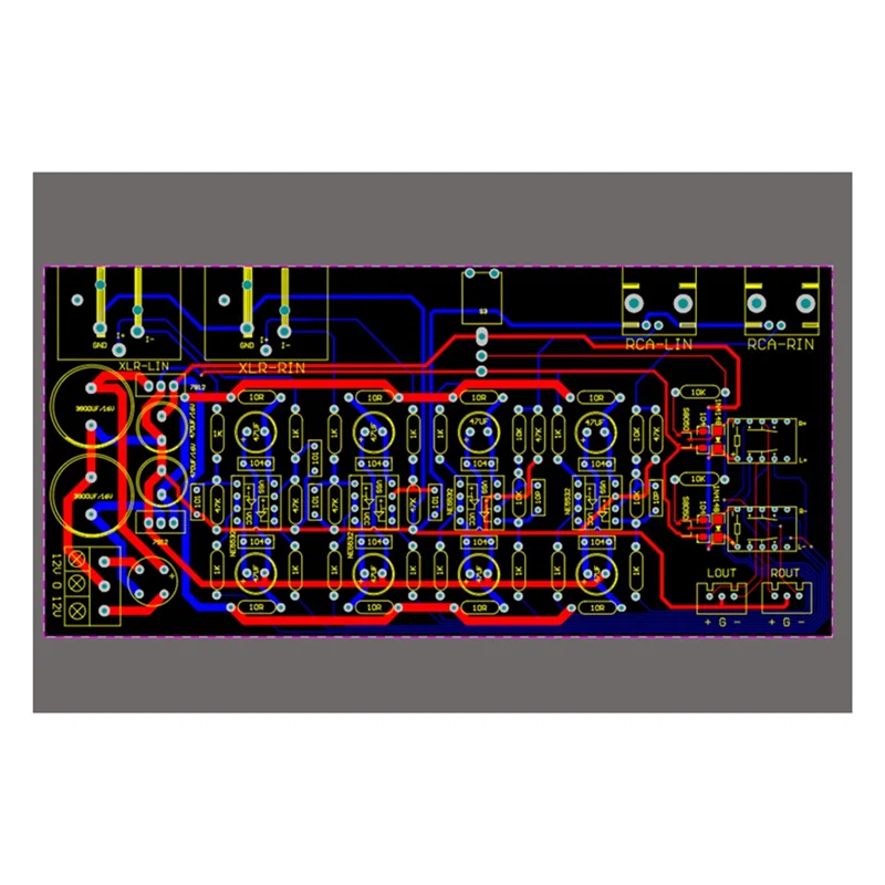 Плата усилителя мощности сбалансированным входом, плата вывода поворота, двухканальная_BSH