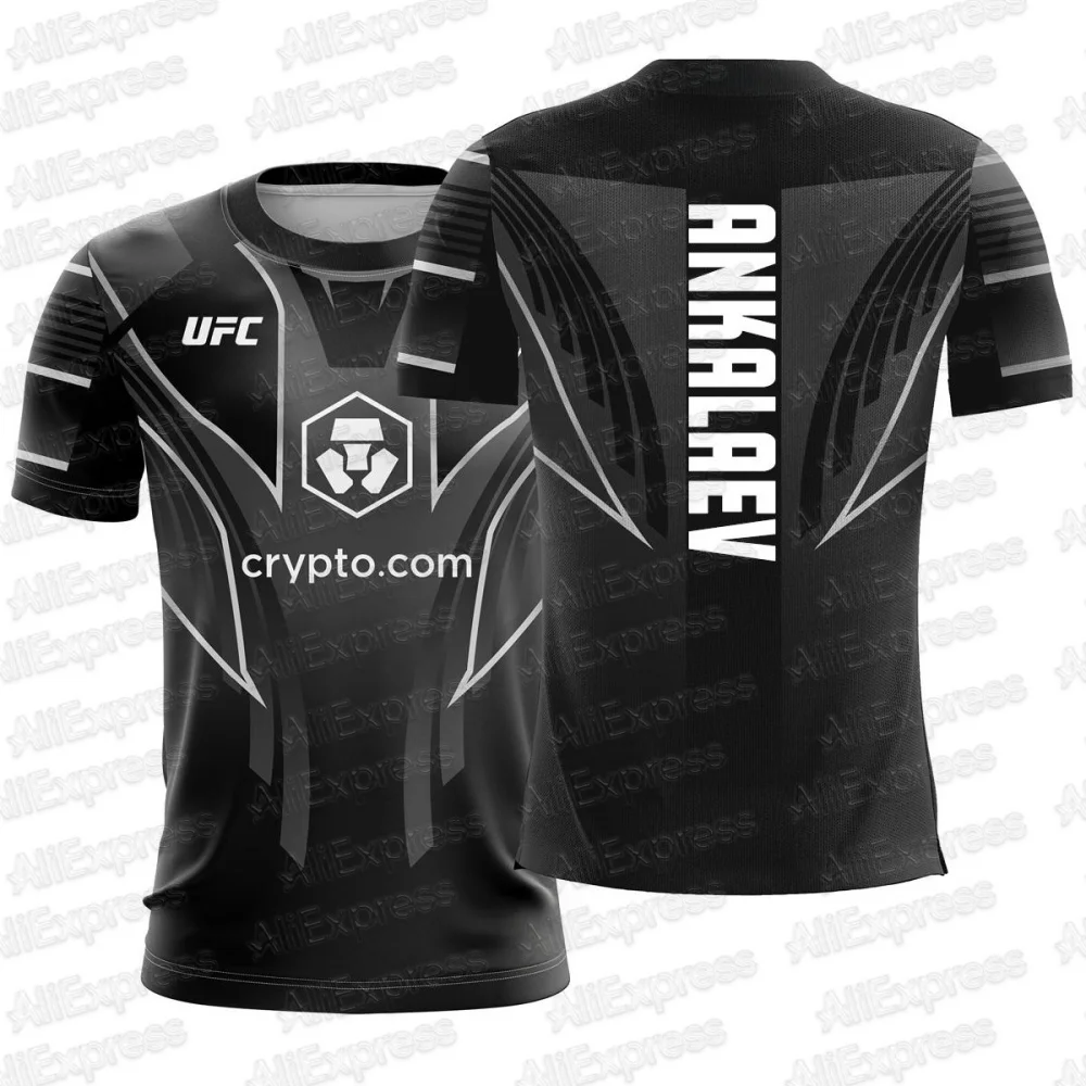

UFC 2025 новые летние мужские футболки для конкурса ANKALAEV, мужские футболки для борьбы с ночным чемпионам, тренировочная форма для бокса, дышащие футболки