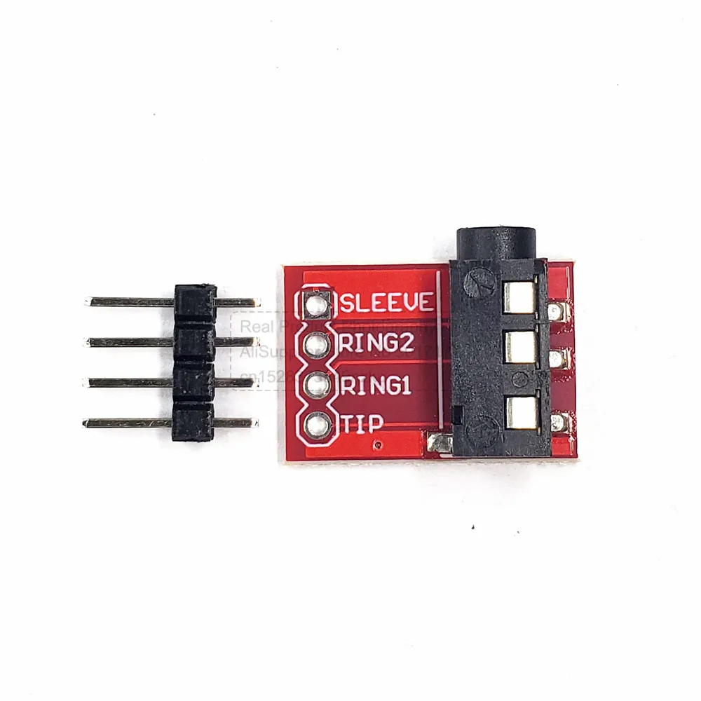 10PCS TRRS Audio Board 3.5mm Jack Stereo MP3 Earphones Headset Audio Breakout Board Extension Module Microphone Interface 4PIN