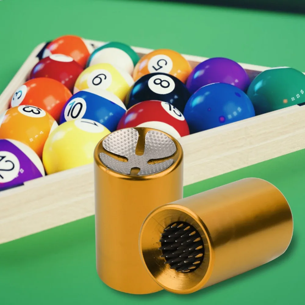 2in1 Billiard Cue Tip Tool Aluminum Dual Function Pool Stick Shaper Black Gold Billiard Tip Shaper Tip Reshaping