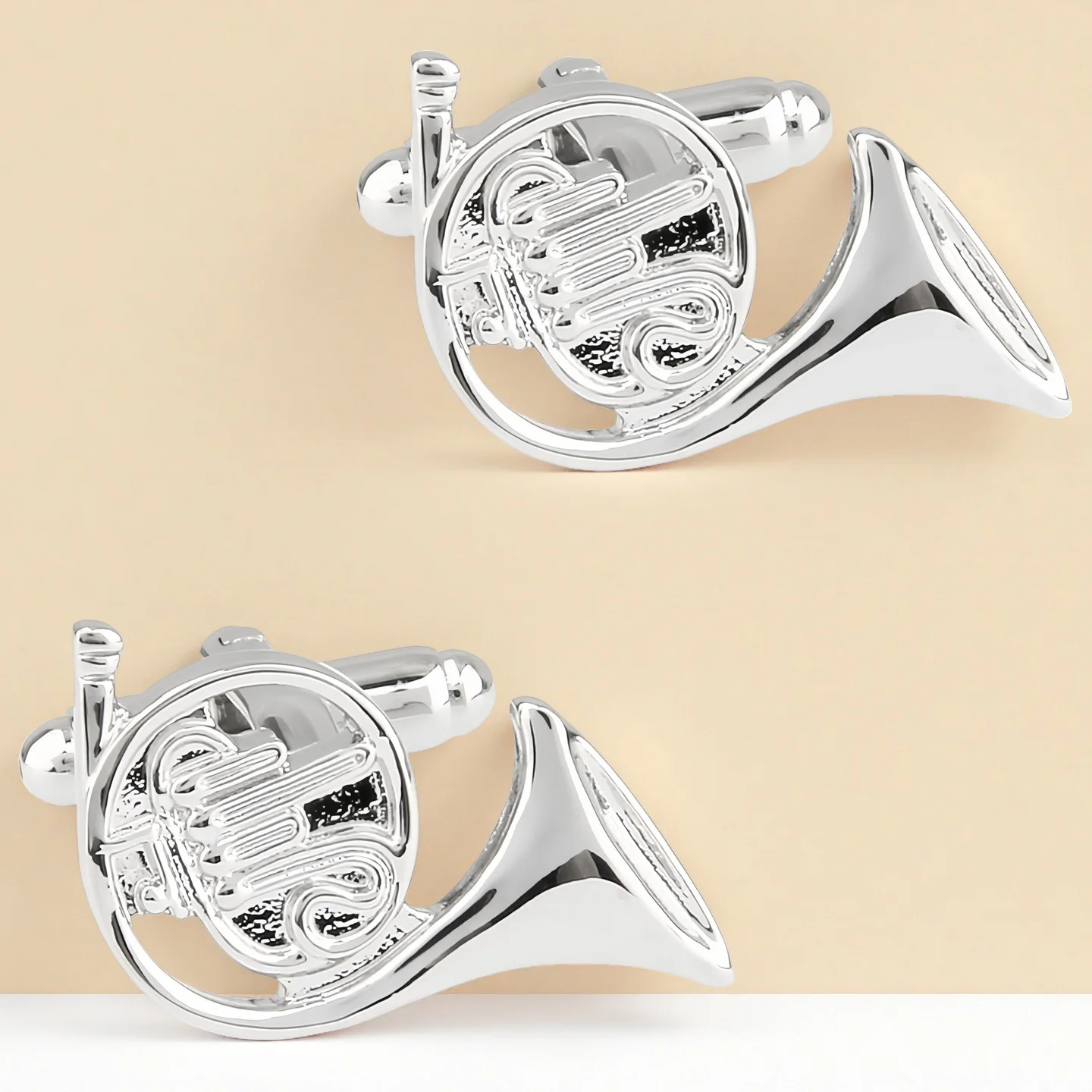 Annlyy Fashion Piano Viola Guitar Trumpet Accordion Horn Radio CD Mens Cufflinks Cuff Links
