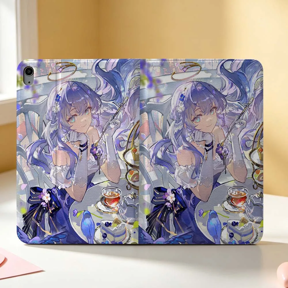 Cute Anime Robin For Apple iPad Pro Mini A16 A17 A14 4 5 6 7 6th 12th Gen 9.7 12.9 11 13 M4 inch Tablet Case Pen Tray