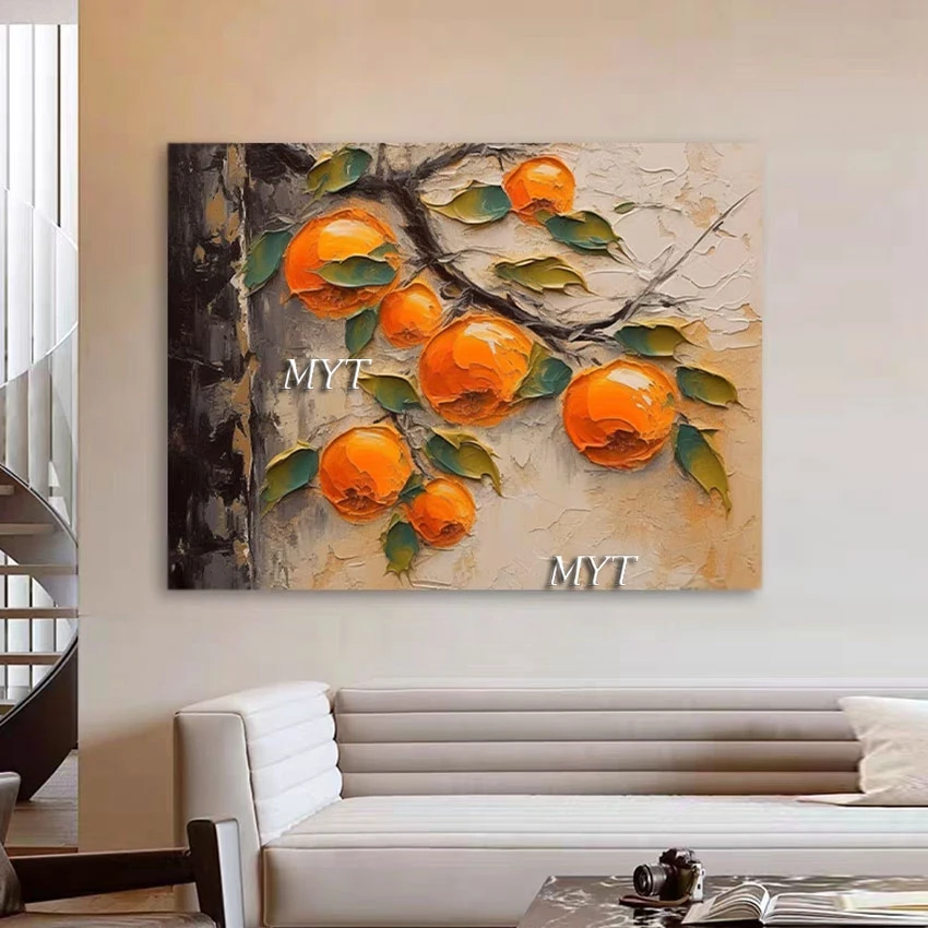 The Fruit On The Tree Abstract Handmade Oil Painting Palette Knife Canvas Art Wall Picture For Bedroom Home Decoration Pieces