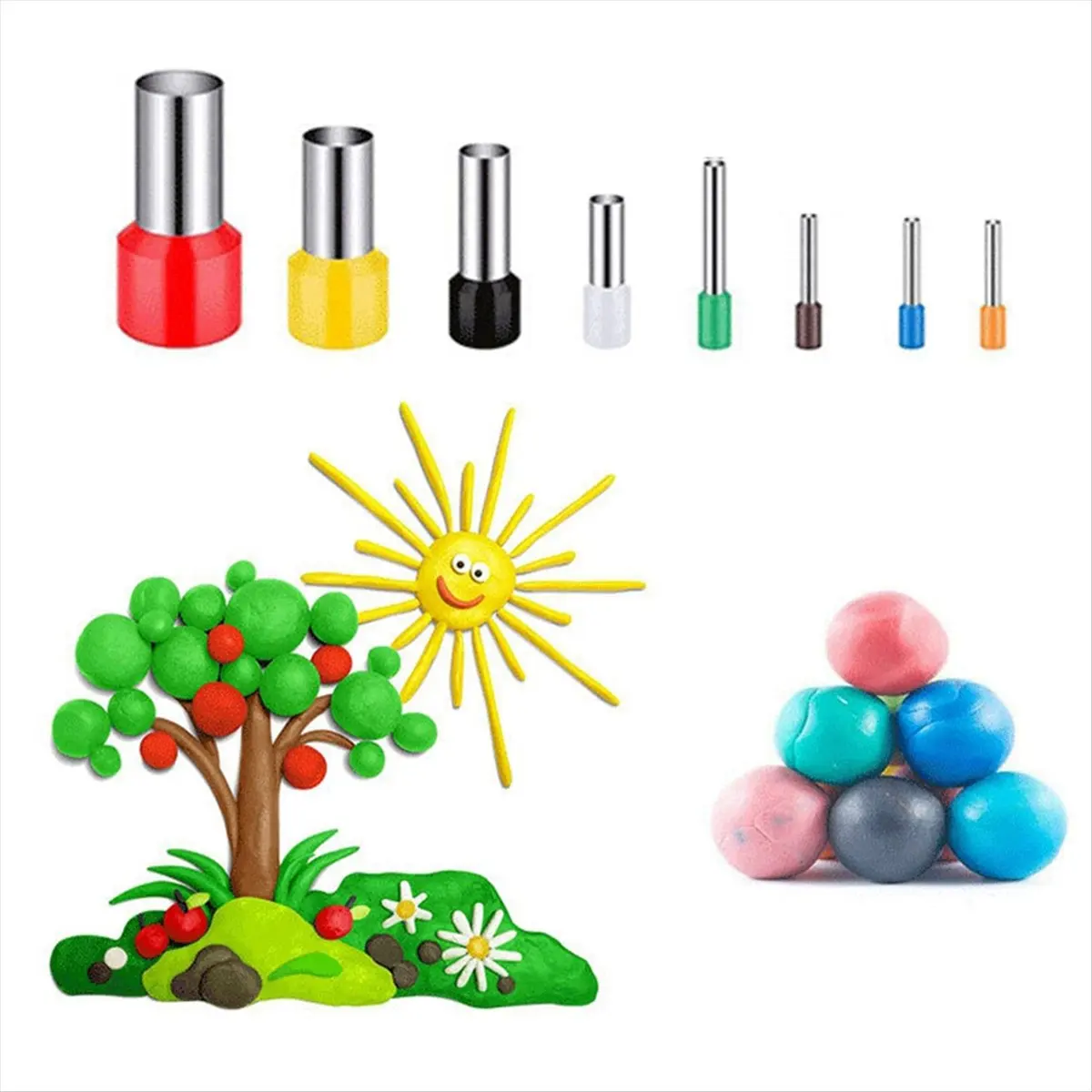 TOP RATED~Pottery Tools Set of 22 Clay Sculpture Carving Knives, Mud Scraping Blades, Round Punches.