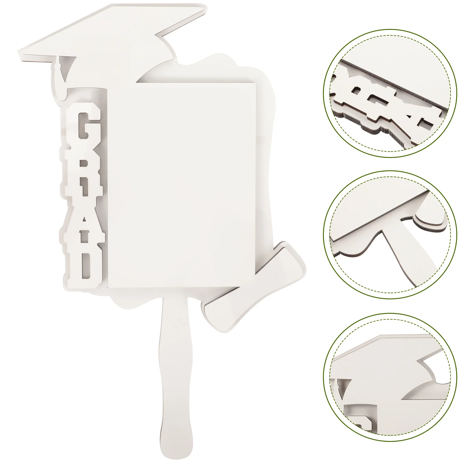 Graduation Hat Fan Sublimation Photo Frame Diy Picture Blanks Bulk Subliamtion