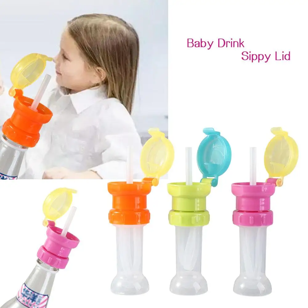 Proof Silicone Straw Twist Cover Cap With Straw  Bottle Replacement Lid Drinking Tube Water Bottle Cap Feeding  Drinkware