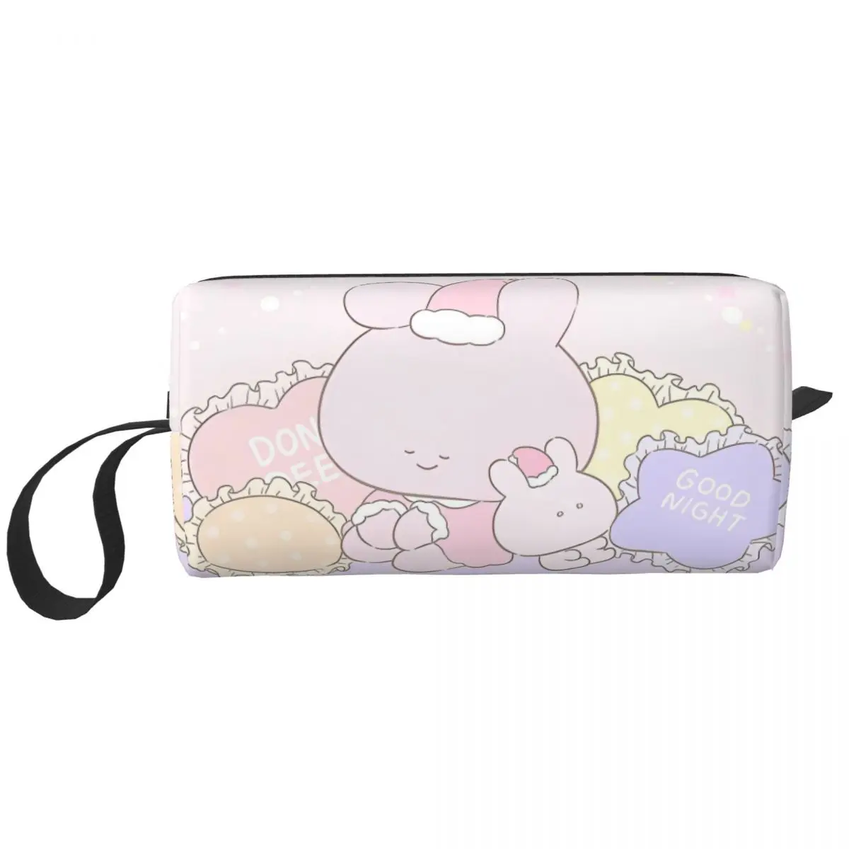 Asamimichaan Asleep Cartoon Cosmetic Bag Women Makeup Bags Cute Asamimi Travel Waterproof Toiletry Bag Organizer Merch