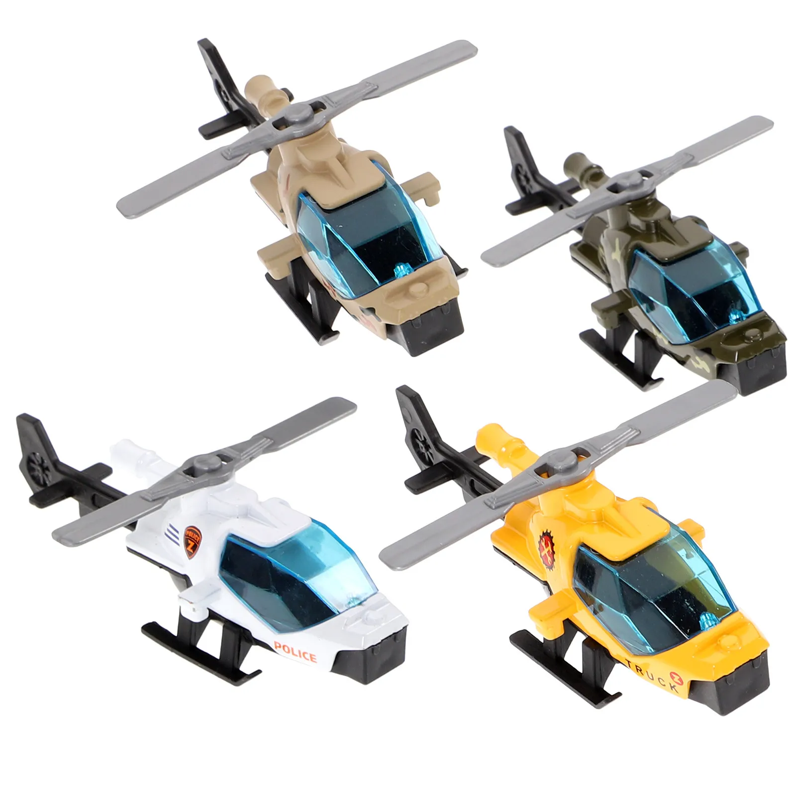 

4Pcs Metal Kids Airplane Helicopter Plane Decoration Sculpture Home Office Tabletop Battle Jet Collection Airplane Adornment