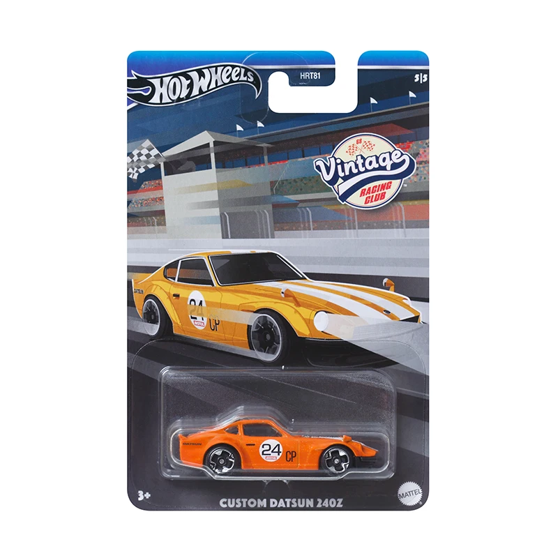 Hot Wheels-Carro de corrida vintage para menino, Ford Mustang Chefe Toyota Corvette, Custom Datsun Maverick Presente, 1,64 Brinquedos Diecast,