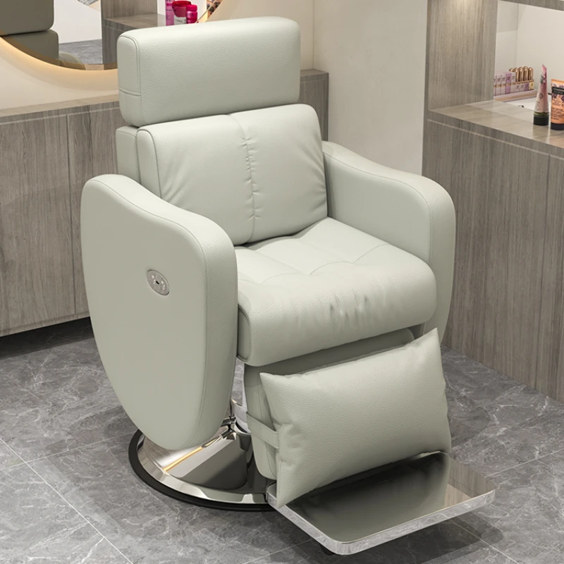 Facial Recline Barber Chair Hair Salon Dressing Shampoo Barber Chair Cosmetology High Silla Sandalye Salon Furniture WN50BC