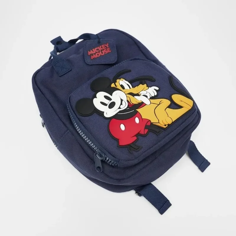 Mochila de dibujos animados de Mickey de Disney, mochila escolar a la moda para bebés, niños y niñas, bolso para niños, bolso de hombro doble para niños de 2 a 6 años