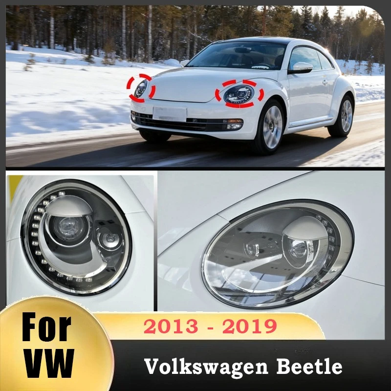 

Headlight Cover For VW Beetle 2013 2014 2015 2016 2017 2018 2019 Headlight Transparent Lampshade Lamp Shade Headlamp Shell Glass