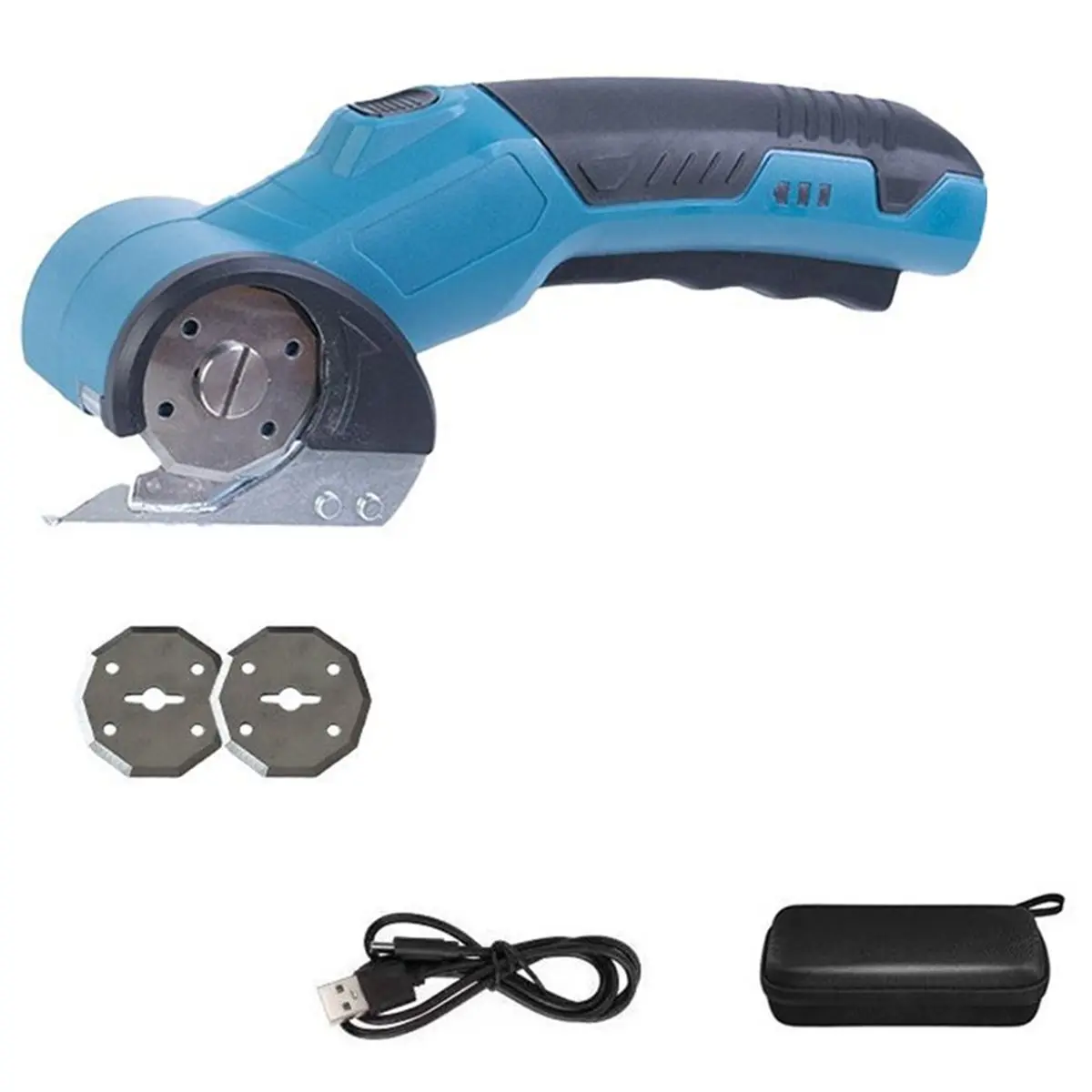 HAPPY EVER Cordless Cardboard Cutter Electric Scissors, Heavy Duty High-Speed Rotary Box Cutter Tools for Fabric, Carpet, Paper