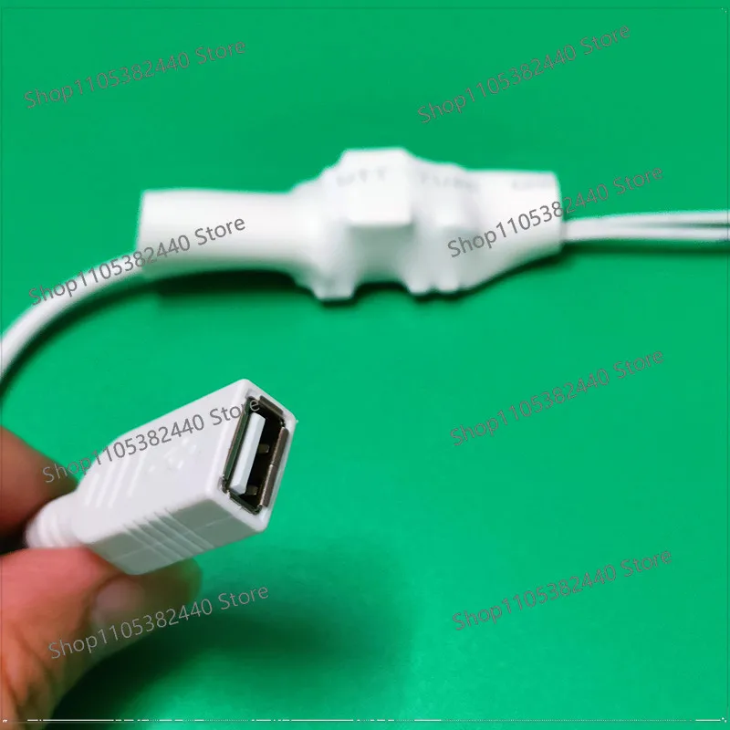 5V2A Security Camera Power Cable 220V to 5V, Bare Wire AC-DC Converter with USB Type-C Android Interface