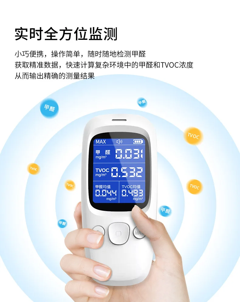 Formaldehyde detector, air quality detector, gas detector, indoor harmful odor detector, TVOC detector