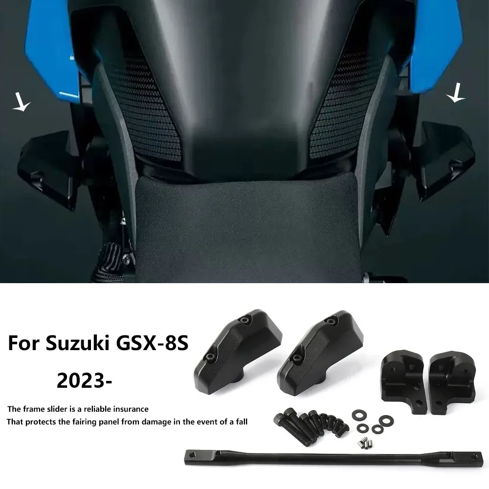 

For Suzuki GSX-8S 2023-2024 GSX8S GSX 8S engine anti fall protection POM protective cover frame collision slider motorcycle acce
